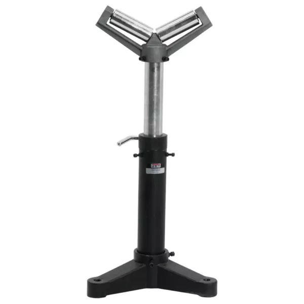 Jet 23 in. to 38.5 in. 2,000 lbs. Capacity Stationary V-Style Material Roller Stand