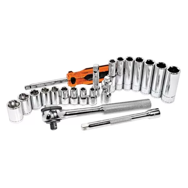 K Tool International 1/4 in. Drive Socket Set (21-Piece)