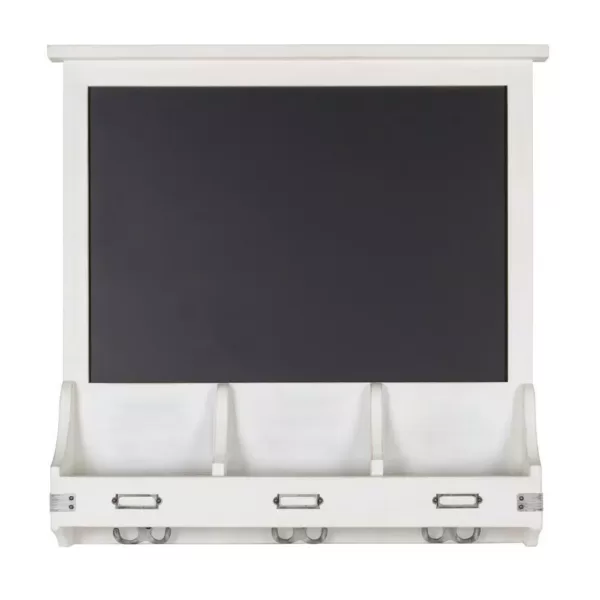 Kate and Laurel Stallard White Multi Function Chalkboard Memo Board