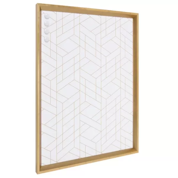 Kate and Laurel Calter Gold Geo Magnetic Memo Board