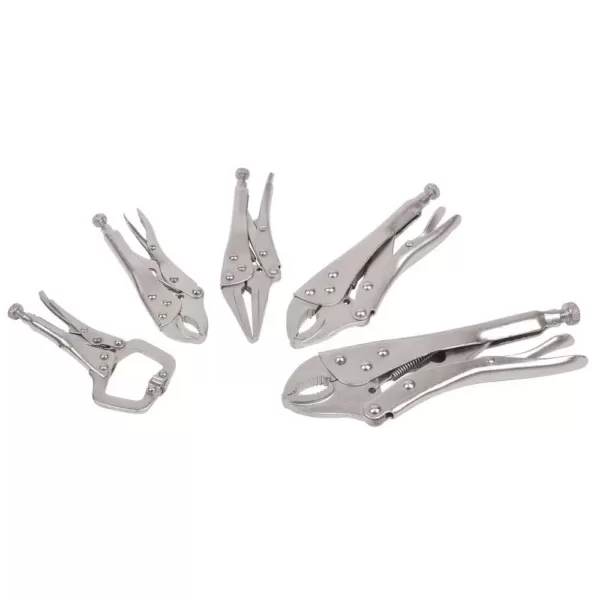 KING Assorted Locking Grip Pliers Set (5-Piece)