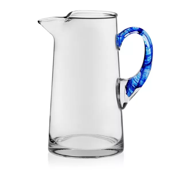 Libbey Cabos Blue-Handled Glass Pitcher