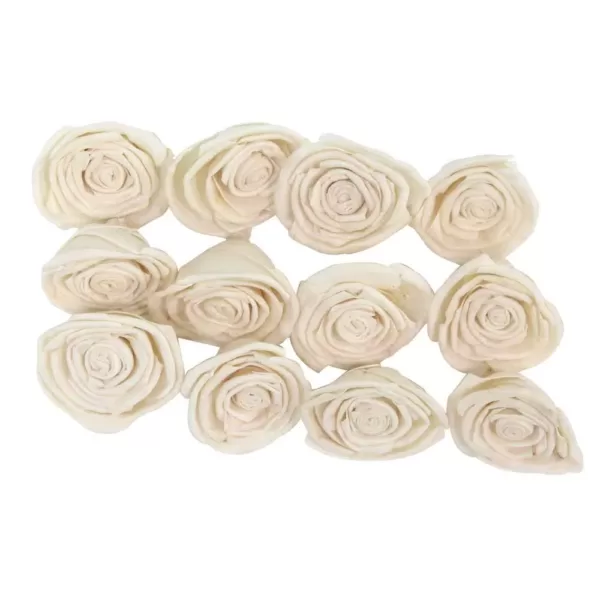 LITTON LANE White Sola Boxed Rose Flowers (Set of 2)