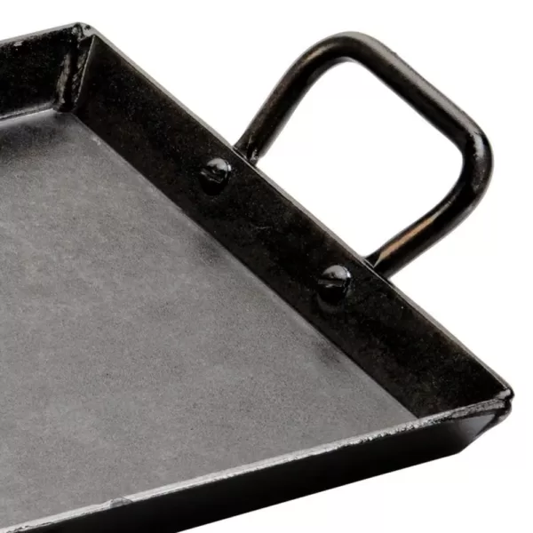 Lodge 18 in. Black Carbon Steel Stovetop Griddle with Handles