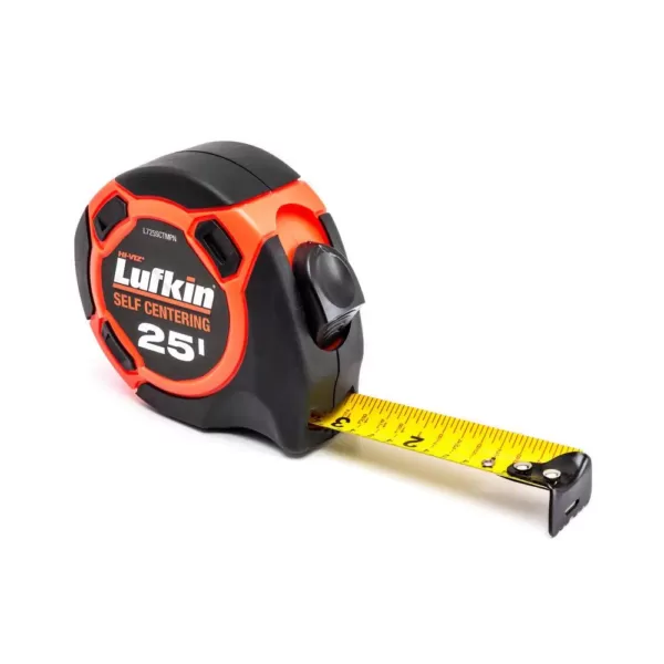 Lufkin 25 ft. Hi-Viz Orange Self-Centering Tape Measure