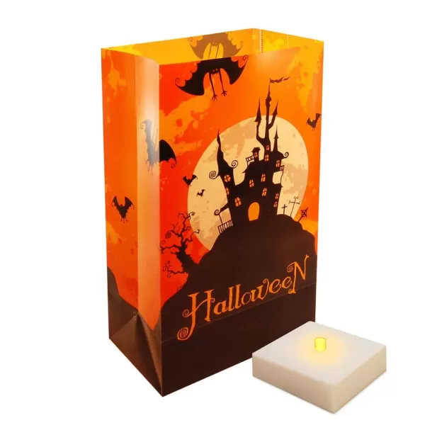 LUMABASE LumaLite Luminaria Kit Halloween House (6-Count)