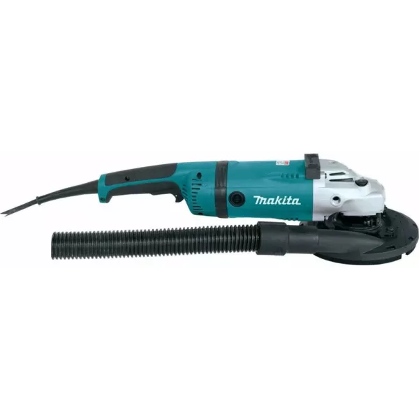 Makita 18V X2 LXT Brushless Cordless 7 in. Angle Grinder Kit 5.0Ah w/Bonus 7 in. Dust Extraction Shroud, 7 in. Diamond Wheel