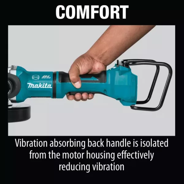 Makita 18-Volt X2 LXT Lithium-Ion (36V) Brushless Cordless 9 in. Paddle Switch Cut-Off/Angle Grinder w Electric Brake Tool Only