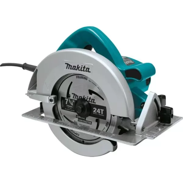 Makita 7-1/4 in. 15 Amp Corded Circular Saw with Dust Port 2 LED Lights 24T Carbide Blade