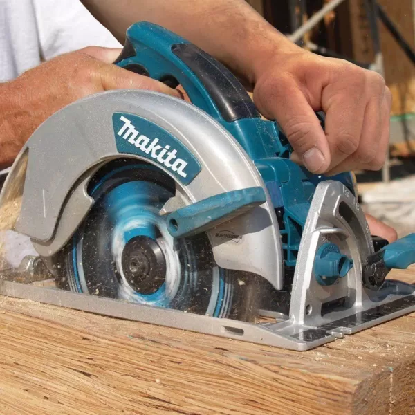 Makita 15 Amp 7-1/4 in. Lightweight Magnesium Circular Saw with bonus 15-Degree 1-3/4 in. Pneumatic Coil Roofing Nailer