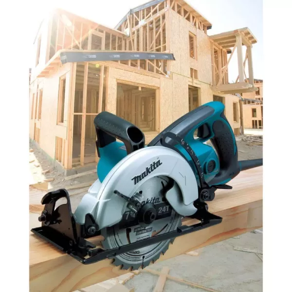 Makita 15 Amp 7-1/4 in. Corded Hypoid Circular Saw with 51.5 degree Bevel Capacity and 24T Carbide Blade