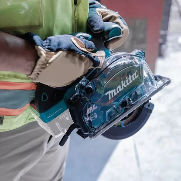 Makita 18-Volt LXT Lithium-Ion Cordless 5-3/8 in. Metal Cutting Saw with Electric Brake and Chip Collector Tool-Only