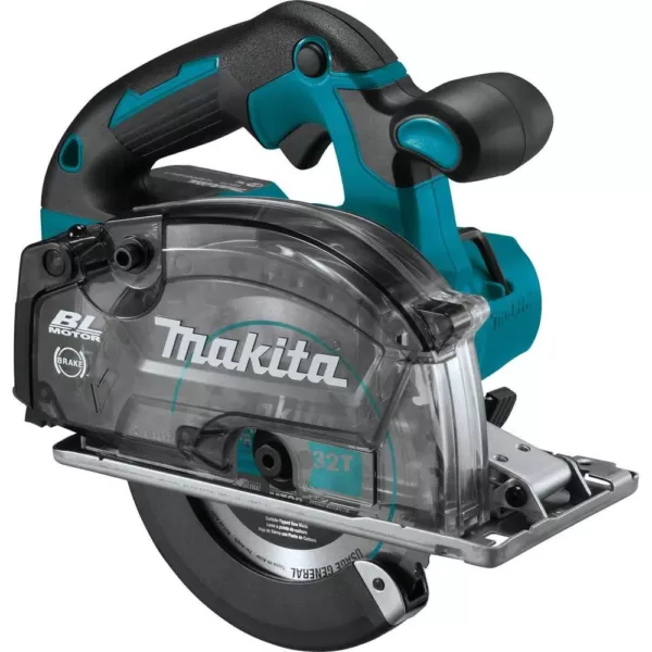 Makita 18-Volt 5-7/8 in. 5.0 Ah LXT Lithium-Ion Brushless Cordless Metal Cutting Saw Kit with Electric Brake and Chip Collector