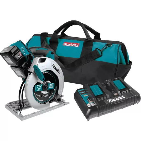 Makita 18-Volt 5.0Ah X2 LXT Lithium-Ion 36-Volt Cordless 7-1/4 in. Circular Saw Kit