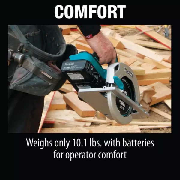 Makita 18-Volt 5.0 Ah X2 LXT Lithium-Ion 36-Volt 7-1/4 in. Cordless Circular Saw Kit with BONUS 2 Batteries 5.0 Ah