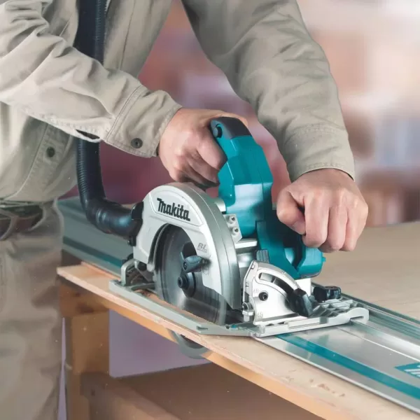 Makita 18-Volt X2 LXT Lithium-Ion (36-Volt) 7-1/4 in. Brushless Cordless Circular Saw Guide Rail Compatible Base (Tool-Only)