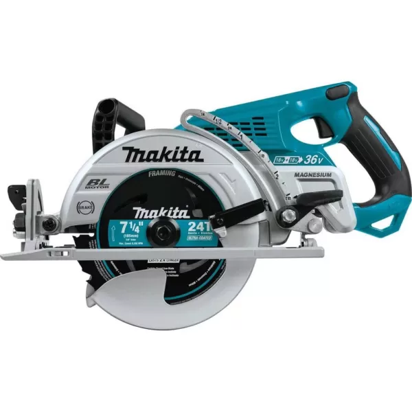 Makita 18-Volt X2 LXT Lithium-Ion (36-Volt) Brushless Cordless Rear Handle 7-1/4 in. Circular Saw (Tool-Only)