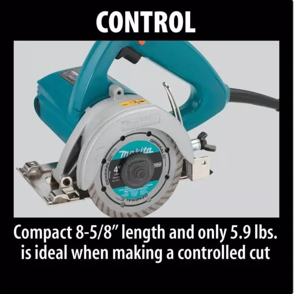 Makita 12 Amp 4-3/8 in. Masonry Saw with 4 in. Diamond Blade