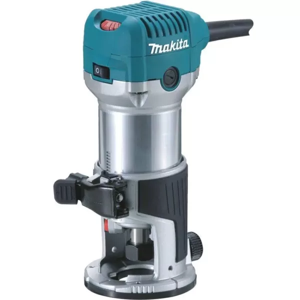 Makita 6.5 Amp 1-1/4 HP Corded Fixed Base Variable Speed Compact Router with Quick-Release