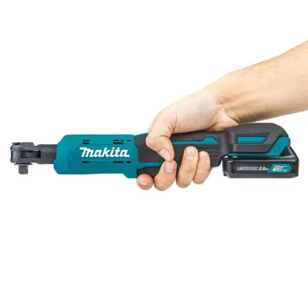 Makita 2.0 Ah 12-Volt MAX CXT Lithium-Ion Cordless 3/8 in./1/4 in. Sq. Drive Ratchet Kit