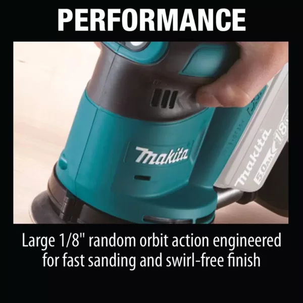 Makita 18-Volt LXT Lithium-Ion Cordless 5 in. Random Orbit Sander (Tool-Only)