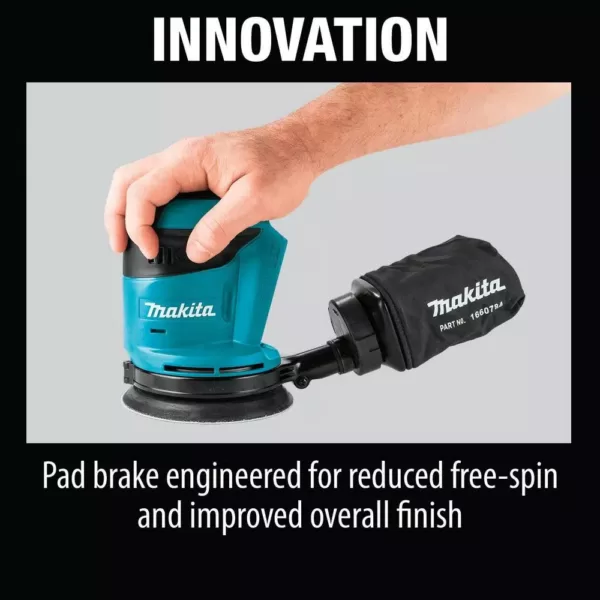 Makita 18-Volt LXT Lithium-Ion Cordless 5 in. Random Orbit Sander (Tool-Only)