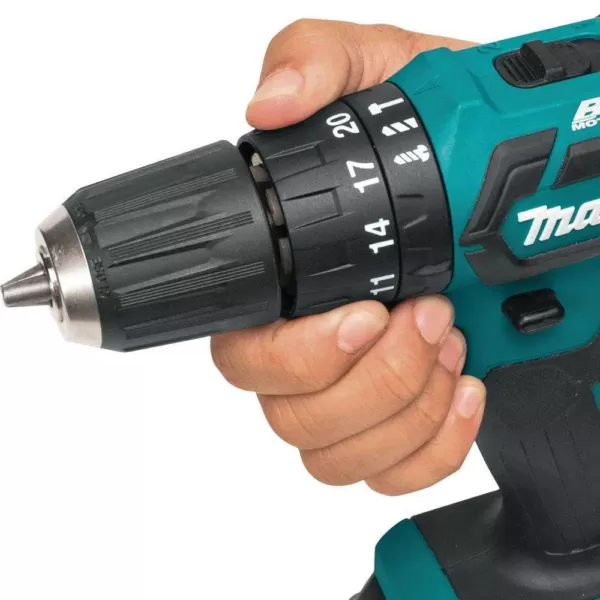 Makita 12-Volt Max CXT Lithium-Ion 3/8 in. Brushless Cordless Hammer Driver-Drill Kit w/ (2) Batteries(2Ah), Charger, Hard Case