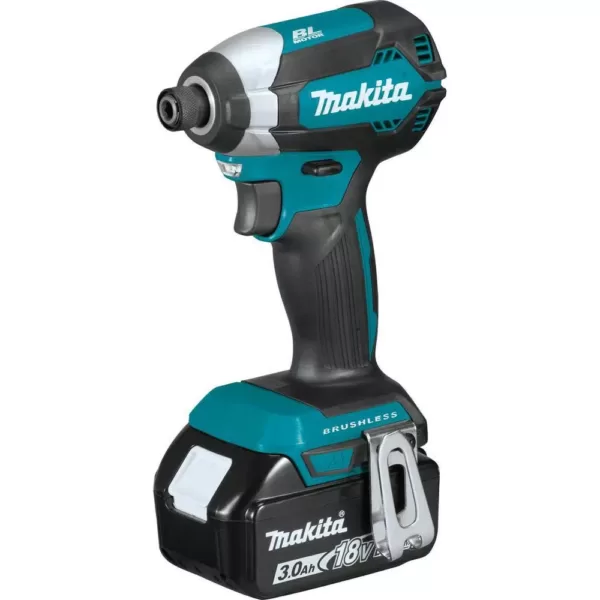 Makita 18-Volt LXT Lithium-Ion Brushless Cordless Impact Driver Kit with (1) Battery 3.0Ah