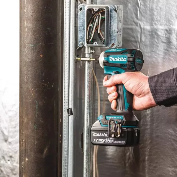 Makita 18-Volt 5.0 Ah LXT Lithium-Ion Brushless Cordless Quick-Shift Mode 4-Speed Impact Driver Kit