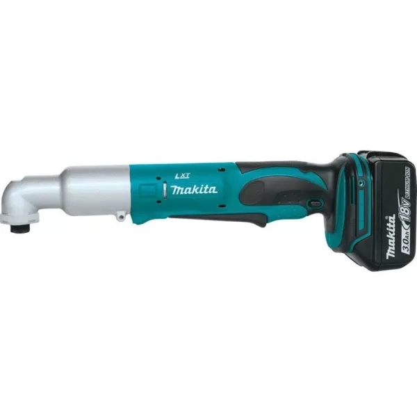 Makita 18-Volt LXT Lithium-Ion 1/4 in. Cordless Angle Impact Driver Kit with (2) Batteries 3.0Ah, Charger and Tool Bag