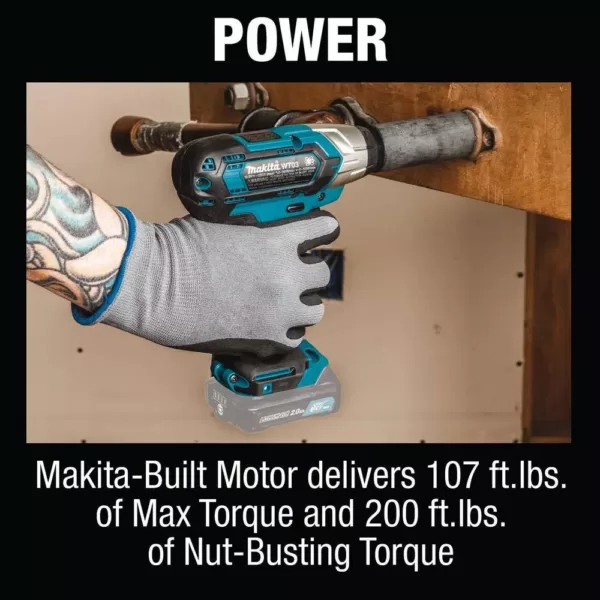 Makita 12-Volt max CXT Lithium-Ion Cordless 1/2 in. Sq. Drive Impact Wrench, Tool Only