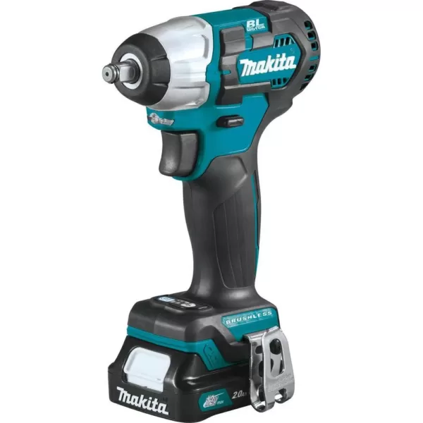 Makita 12-Volt MAX CXT Lithium-Ion Brushless Cordless 3/8 in. sq. Drive Impact Wrench Kit (2.0 Ah)