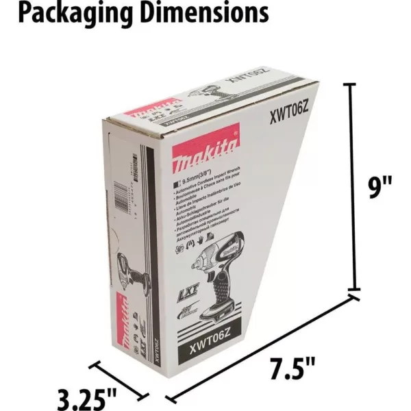 Makita 18-Volt LXT Lithium-Ion 3/8 in. Cordless Impact Wrench (Tool-Only)