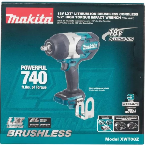 Makita 18-Volt LXT Lithium-Ion Brushless Cordless High Torque 1/2 in. 3-Speed Drive Impact Wrench (Tool-Only)