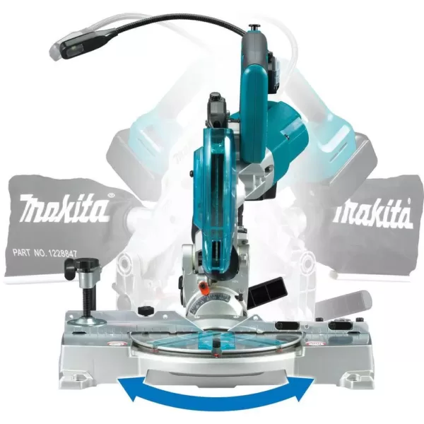 Makita 18-Volt LXT Lithium-Ion Brushless Cordless 6-1/2 in. Compact Dual-Bevel Compound Miter Saw with Laser (Tool Only)