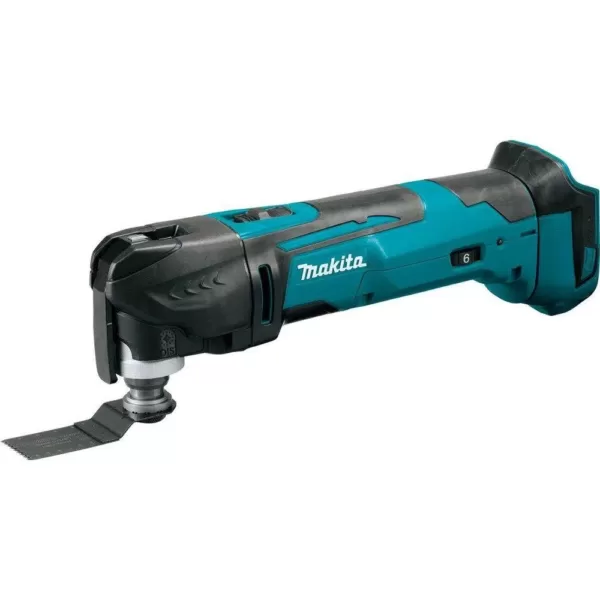 Makita 18-Volt LXT Lithium-Ion Cordless Variable Speed Oscillating Multi-Tool (Tool-Only) With Blade and Accessory Adapters