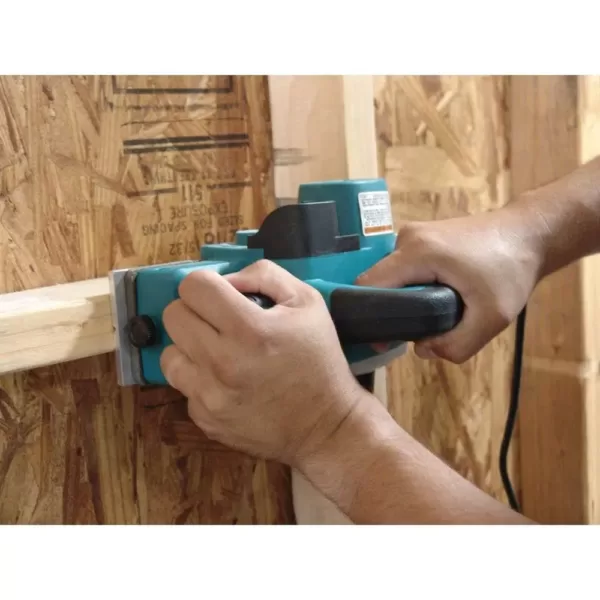 Makita 6.5 Amp 3-1/4 in. Corded Planer Kit with Blade Set, Hard Case