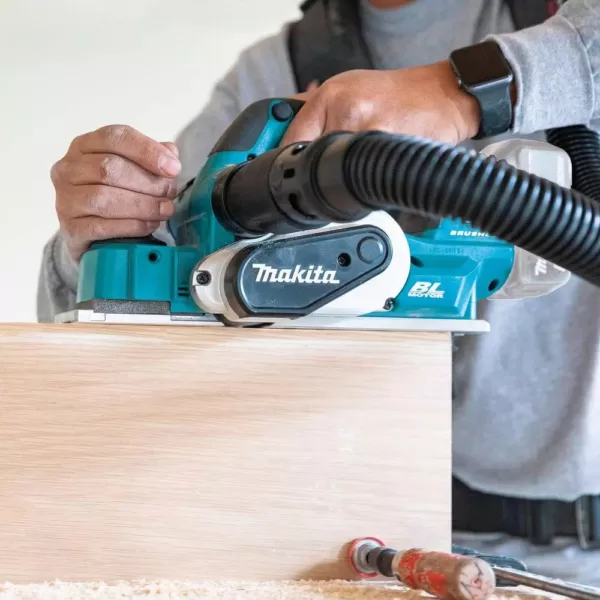 Makita 18-Volt LXT Lithium-Ion Brushless 3-1/4 in. Cordless Planer, AWS Capable, Tool Only