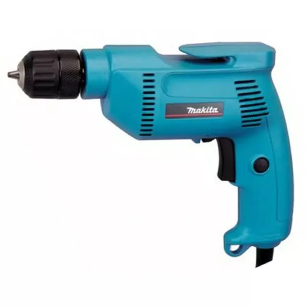 Makita 4.9 Amp 3/8 in. Corded Low Noise (79dB) Variable Speed Drill with Keyless Chuck and Hard Case