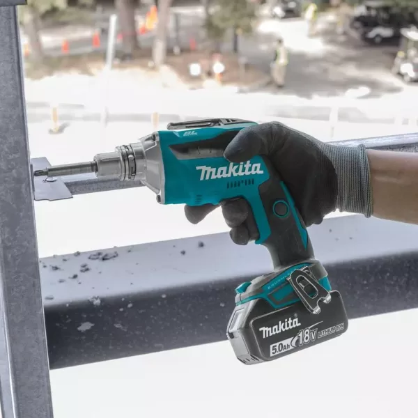 Makita 18-Volt 5.0Ah LXT Lithium-Ion Brushless Cordless Drywall Screwdriver Kit