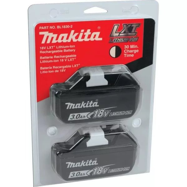 Makita 18-Volt LXT 3.0Ah Lithium-Ion Battery (2-Pack)