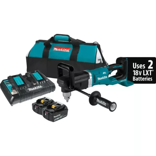 Makita 18-Volt X2 (36V) LXT Brushless 1/2 in. Right Angle Drill Kit with bonus 18V LXT Brushless 1/4 in. Cordless Impact Driver