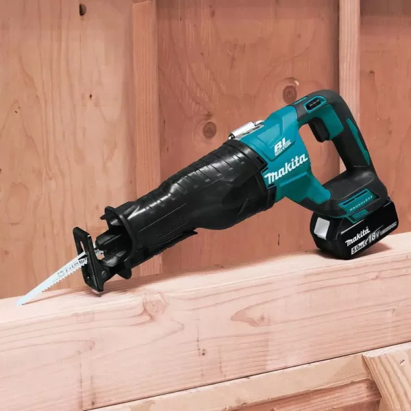 Makita 18-Volt 5.0Ah LXT Lithium-Ion Brushless Cordless Recipro Saw Kit with bonus 18-Volt LXT Lithium-Ion Battery Pack 5.0Ah