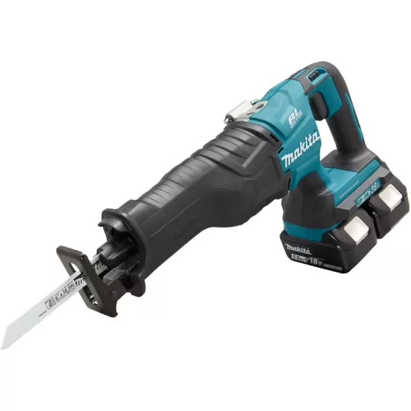 Makita 18-Volt X2 LXT Lithium-Ion (36-Volt) Brushless Cordless Reciprocating Saw Kit (5.0Ah) with 2 Batteries 5.0Ah and Charger