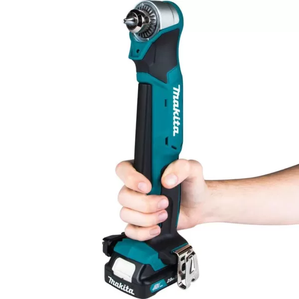 Makita 12-Volt MAX CXT Lithium-Ion Cordless 3/8 in. Right Angle Drill Kit (2.0 Ah)