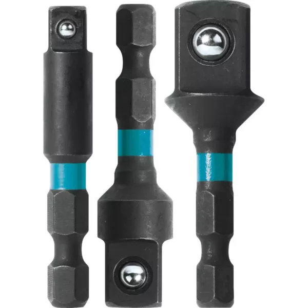 Makita ImpactX 2 in. Modified S2 Steel Socket Adapter Set (3-Pack)