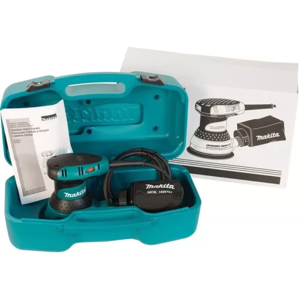 Makita 3 Amp 5 in. Corded Random Orbital Sander with Variable Speed Tool Case