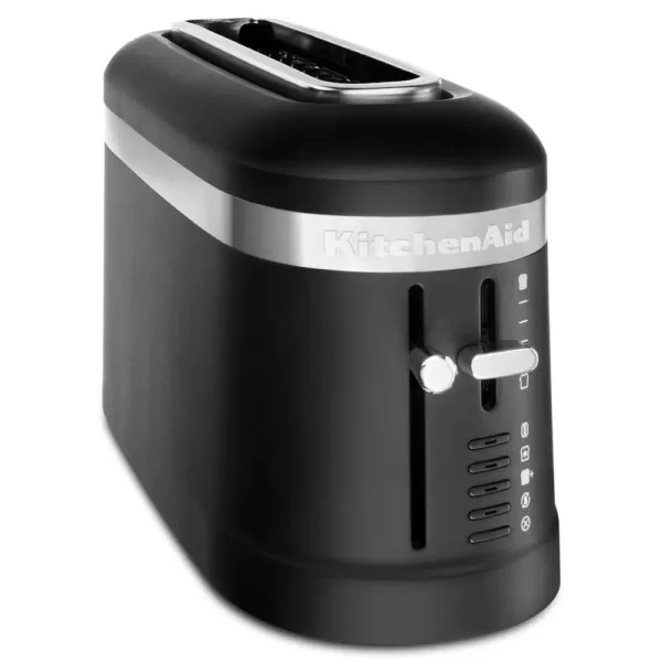 KitchenAid 2-Slice Matte Black Long Slot Toaster with High-Lift Lever