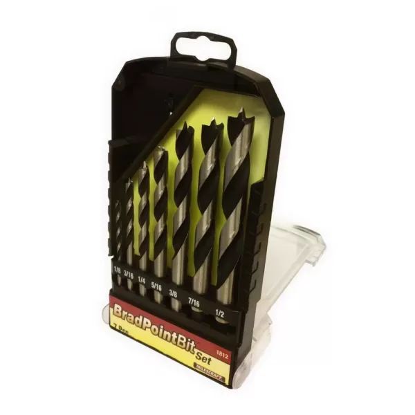 Milescraft Brad Point Drill Bit Set (7-Piece)