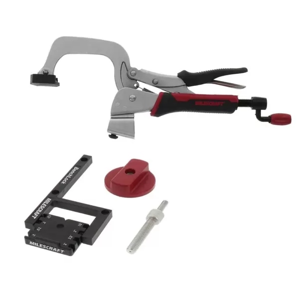 Milescraft 3 in. Bench Clamp and Attachment Set - Great for Pocket Hole Assembly